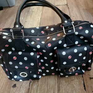 Minnie Mouse Polka Dot Black Handbag